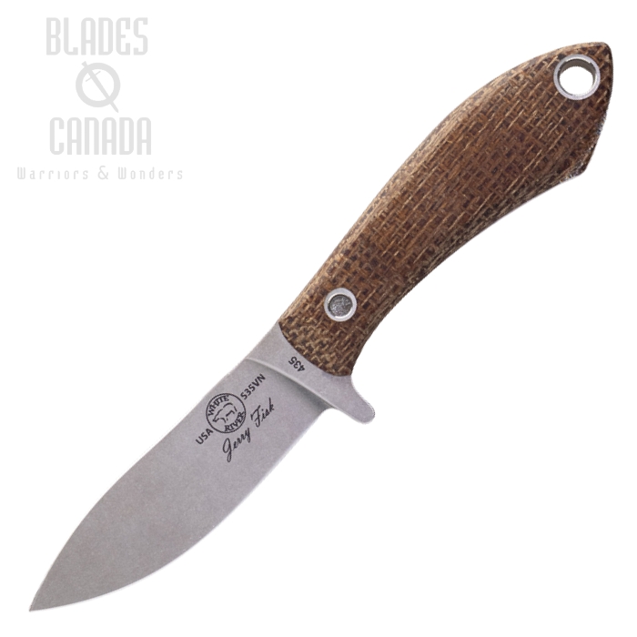 White River Sendero Pack Fixed Blade Knife, CPM S35VN, Micarta Natural, Kydex Sheath White River Sendero Pack Fixed Blade Knife, CPM S35VN, Micarta Natural, Kydex Sheath